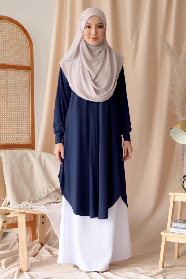 Fateeha Blouse - Navy
